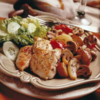 Herb Roasted Mushrooms, Chicken, & Vegetables: Main Image