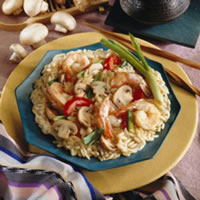 Hoisin-Flavored Mushrooms and Shrimp: Main Image