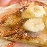 Coconut French Toast with Rum-Infused Caramelized Bananas: Main Image