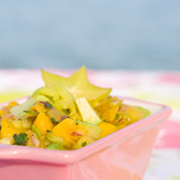 Mango-Pineapple Salsa with Banana Peppers and Fresh Ginger: Main Image