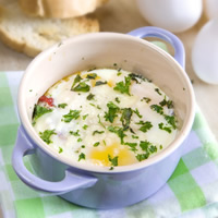 Sundried Tomato and Herb Baked Eggs: Main Image
