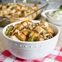 Sourdough Stuffing with Sage Sausage and Apples: Main Image