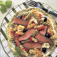 Beef, Pasta & Artichoke Salad with Balsamic Vinaigrette: Main Image