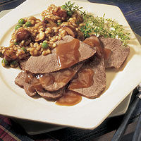 Braised Beef with Mushrooms & Barley: Main Image