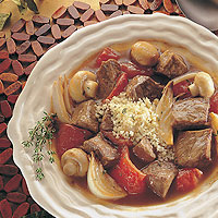 Savory Beef Stew with Roasted Vegetables: Main Image