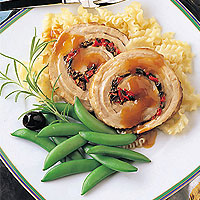 Veal Breast with Olive-Mushroom Filling: Main Image