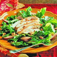 Chicken and Pear Salad on Arugula: Main Image