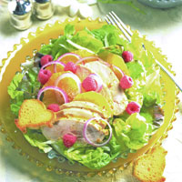 Chicken Salad with Fennel, Orange, and Raspberries: Main Image