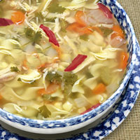 Warming Chicken and Asian Vegetable Soup: Main Image