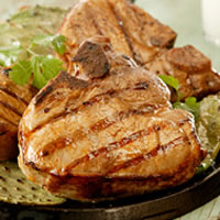 Chipotle-Lime Marinated Grilled Pork Chops: Main Image