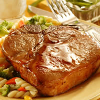 Honey-Glazed Pork Chops: Main Image