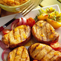 Peachy Mustard Pork Chops: Main Image