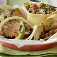 Smoky Pork Tenderloin Tacos: Main Image
