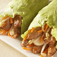 Teriyaki Pork Lettuce Wraps: Main Image
