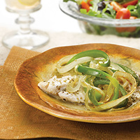 Garden-Style Fish with Onions and Bell Peppers: Main Image