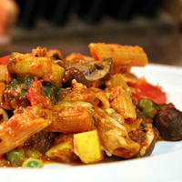 Healthy Baked Penne with Roasted Vegetables: Main Image
