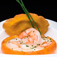 Roasted Pumpkin and Shrimp Bisque: Main Image