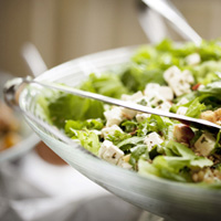 Crunchy Turkey Salad on Greens: Main Image