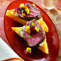 Ancho Chile Beef on Cornbread "Crostini": Main Image