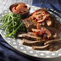 Beef Brisket with Savory Sauteed Apples: Main Image