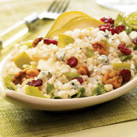 Pear and Walnut Rice Salad With Blue Cheese Vinaigrette: Main Image