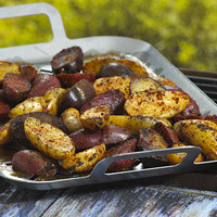 Flame-Licked Fingerling Potatoes with Spud Rub: Main Image