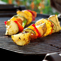 Grilled Potato Kabobs with Lemon-Herb Drizzle: Main Image
