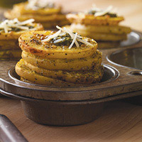 Pesto Parmesan Potato Stackers: Main Image