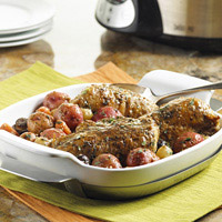 Quick and Healthy Slow Cooker Chicken and Potatoes: Main Image