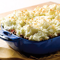 Roasted Garlic and Rosemary Mashed Potatoes Shepherd’s Pie: Main Image
