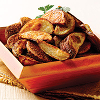 Spicy Roasted Potato Wedges: Main Image